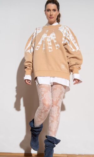 Sweater Romanesc Cafe au lait